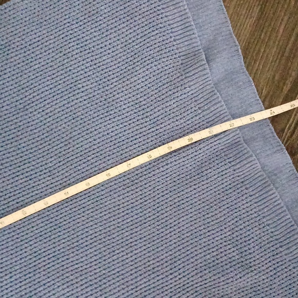 🔥🔥🔥Madewell Cornflower blue convertible turtleneck crewneck sweater S - Picture 6 of 13